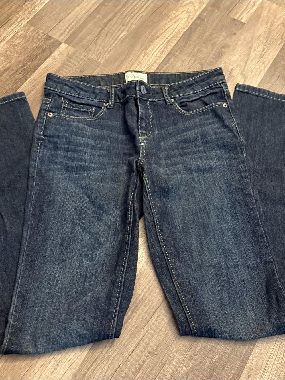 Aeropostale Ashley Ultra Skinny Dark Wash Stretch Jeans
